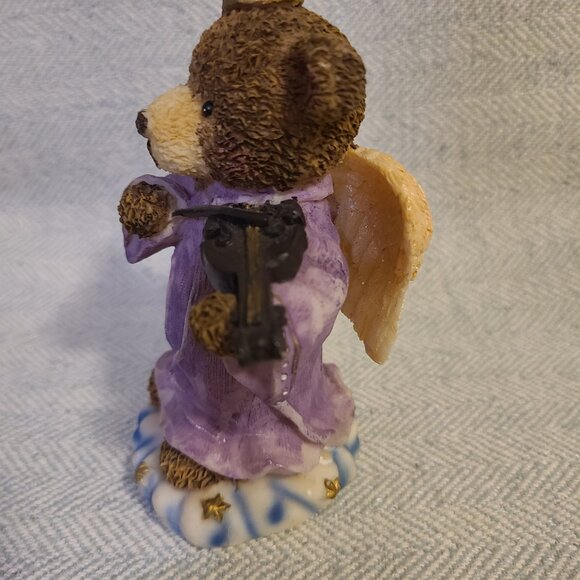 Vintage K’s Collection Bear Angel Violin Figurine. Angelic Bears Collection - Picture 4 of 8